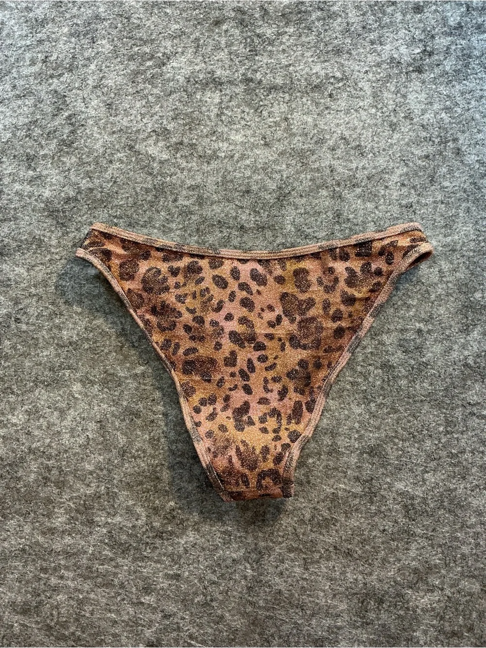 Ramy Brook | SPARKLE Women’s Leopard Print Cheeky Bikini Bottom - Brown Size XS